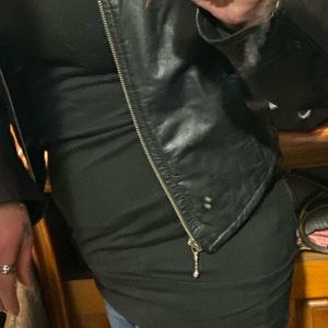 Vintage cropped Leather Jacket